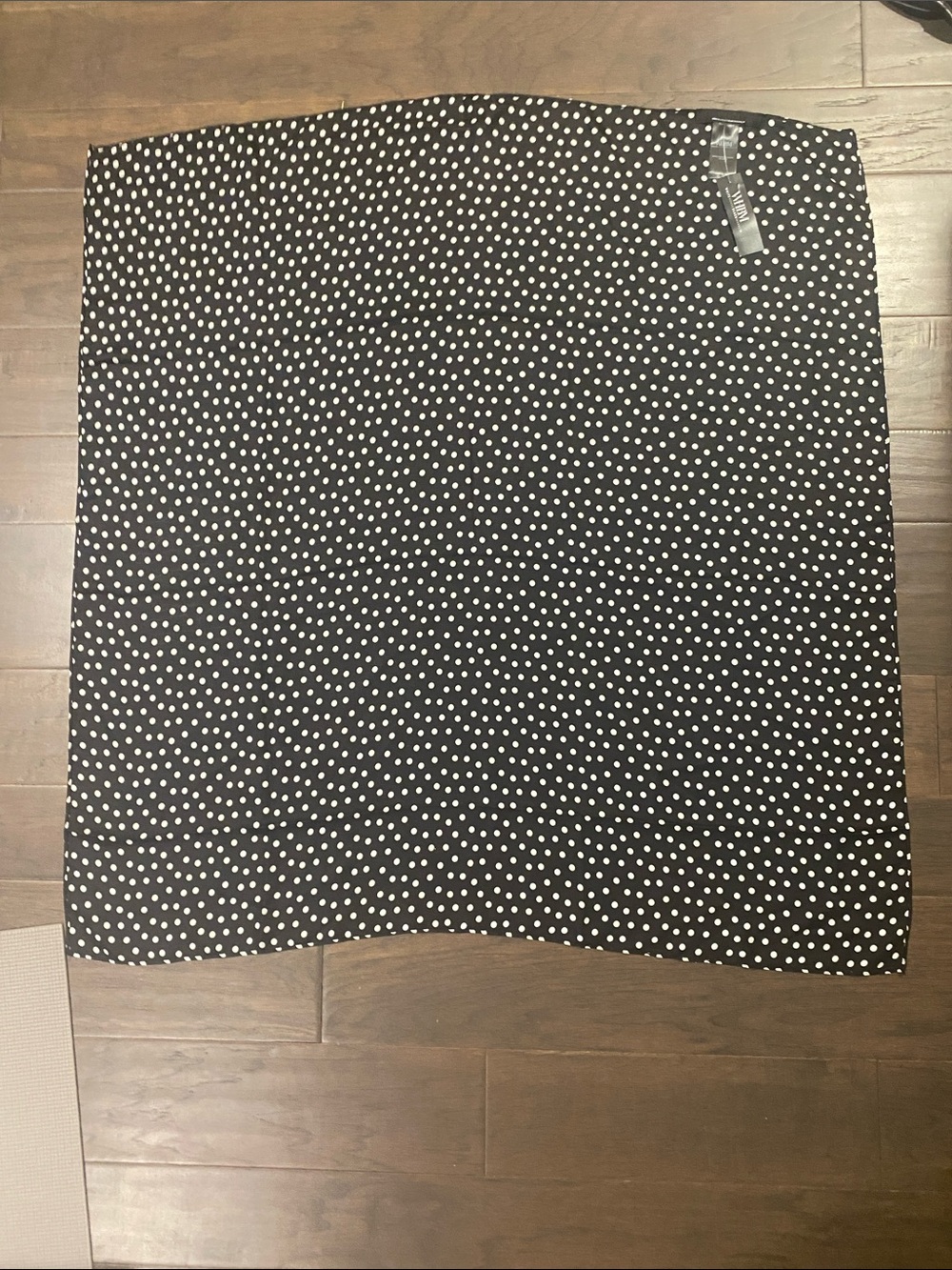 White House Black Market Black and White Polka Dot Scarf